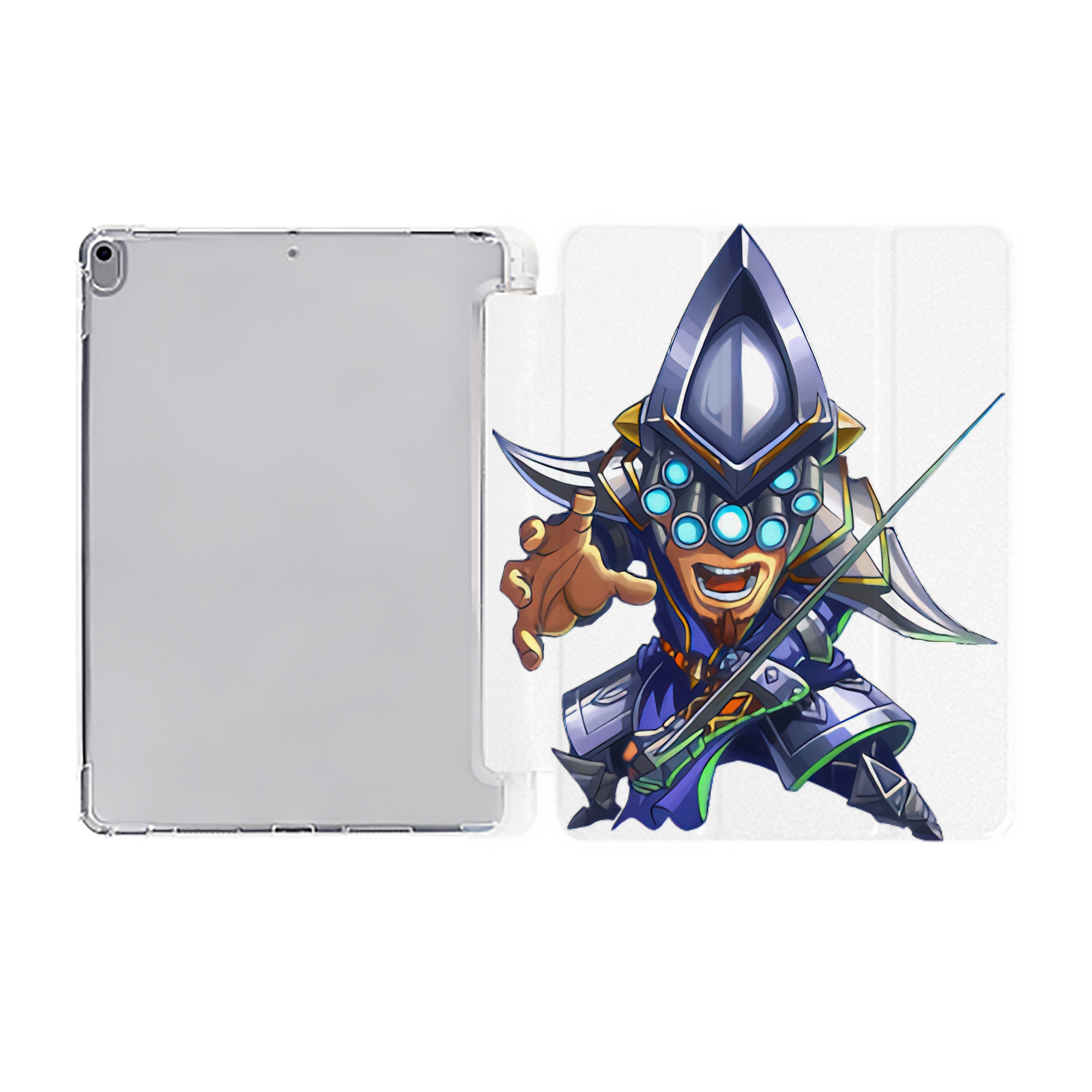 （画像用） リーグ・オブ・レジェンド League of Legends LOL IPad ケース ペン収納付き 三つ折りスタンド PUレザー×シリコン 対応機種9.5/10.5/10.9インチ